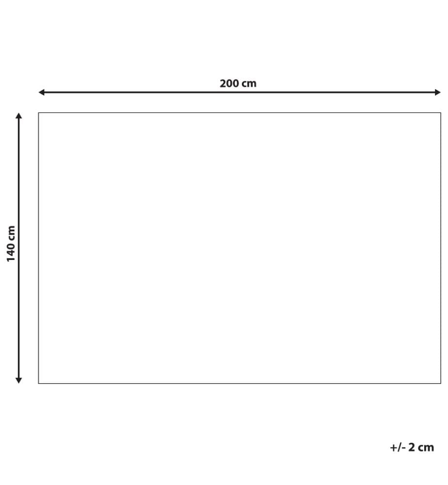 Tapis ALPKOY Blanc 140 x 200 cm Cuir