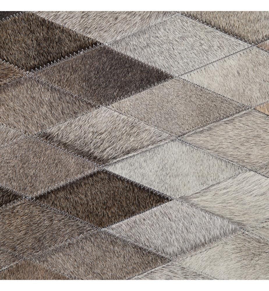 Teppich MALDAN Beige 140 x 200 cm Echtleder