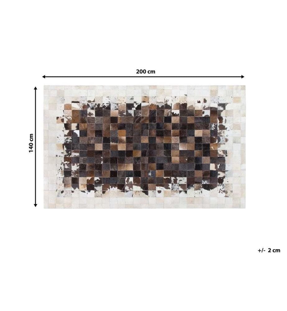 Tapis OKCULU Marron 140 x 200 cm Cuir