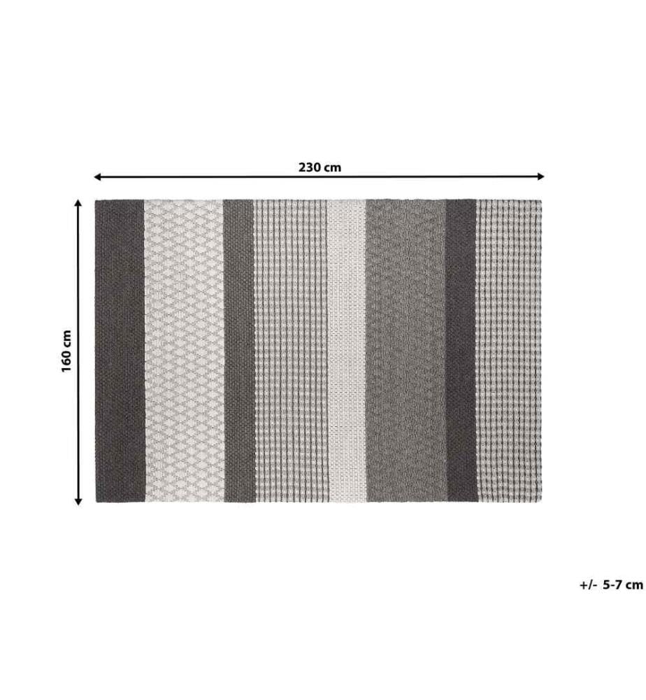 Tapis AKKAYA Gris 160 x 220 cm Laine