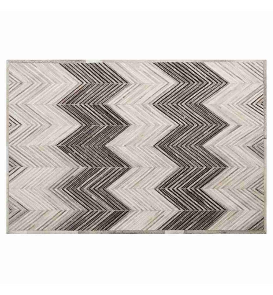 Teppich AYTEPE Grau 140 x 200 cm Echtleder