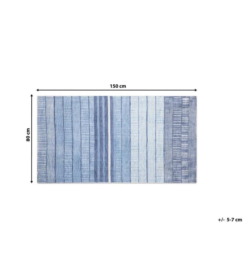 Teppich YARDERE Hellblau 80 x 150 cm Viskose