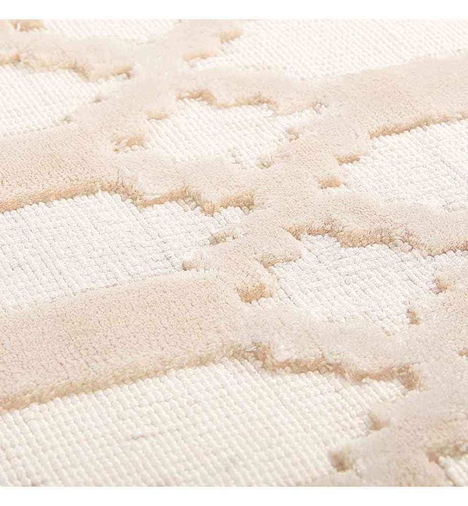 Teppich CIZRE Beige 140 x 200 cm Viskose