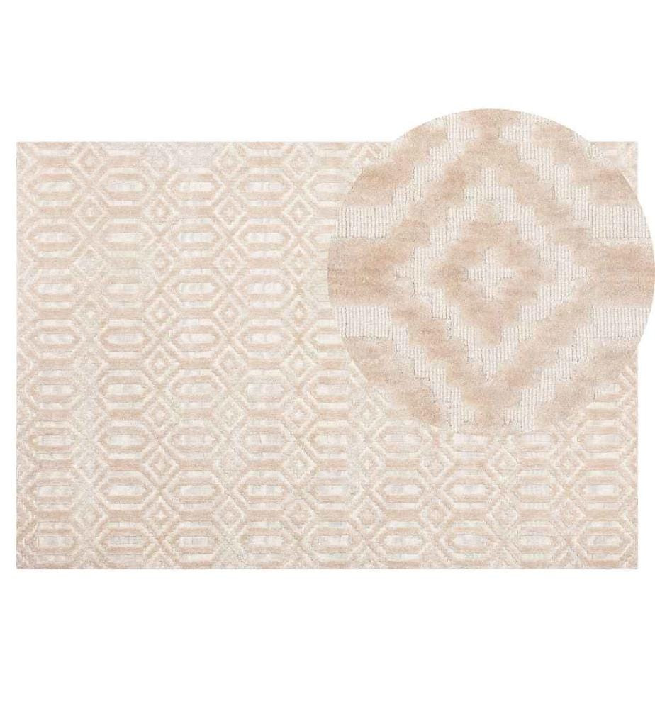 Teppich ADATEPE Beige 140 x 200 cm Viskose