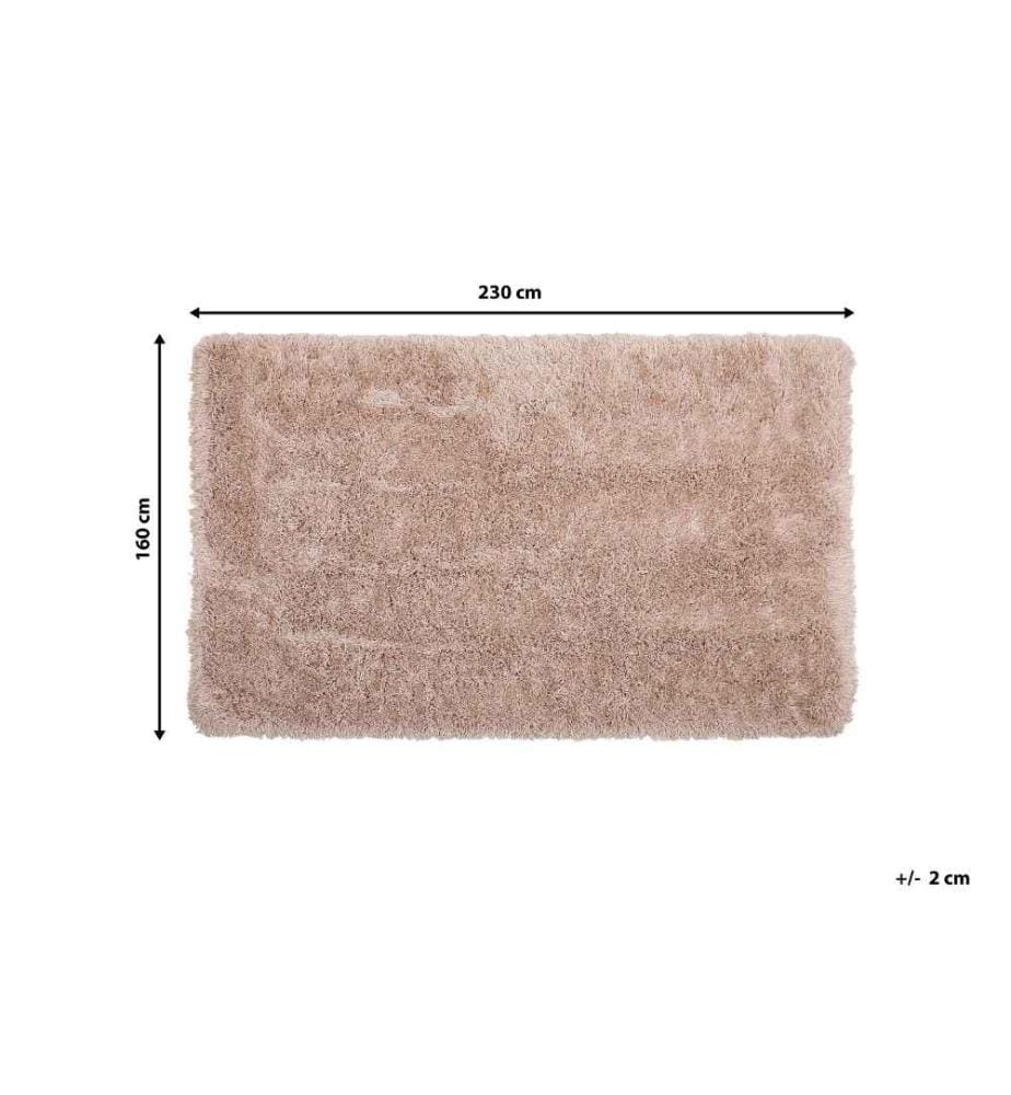 Shaggy-Teppich CIDE Beige 160 x 230 cm