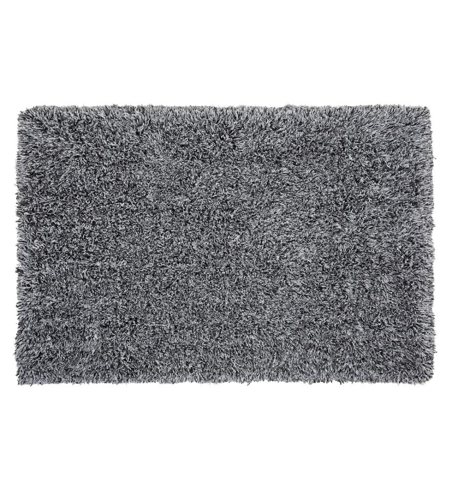Tapis à poils longs CIDE Noir/blanc 140 x 200 cm