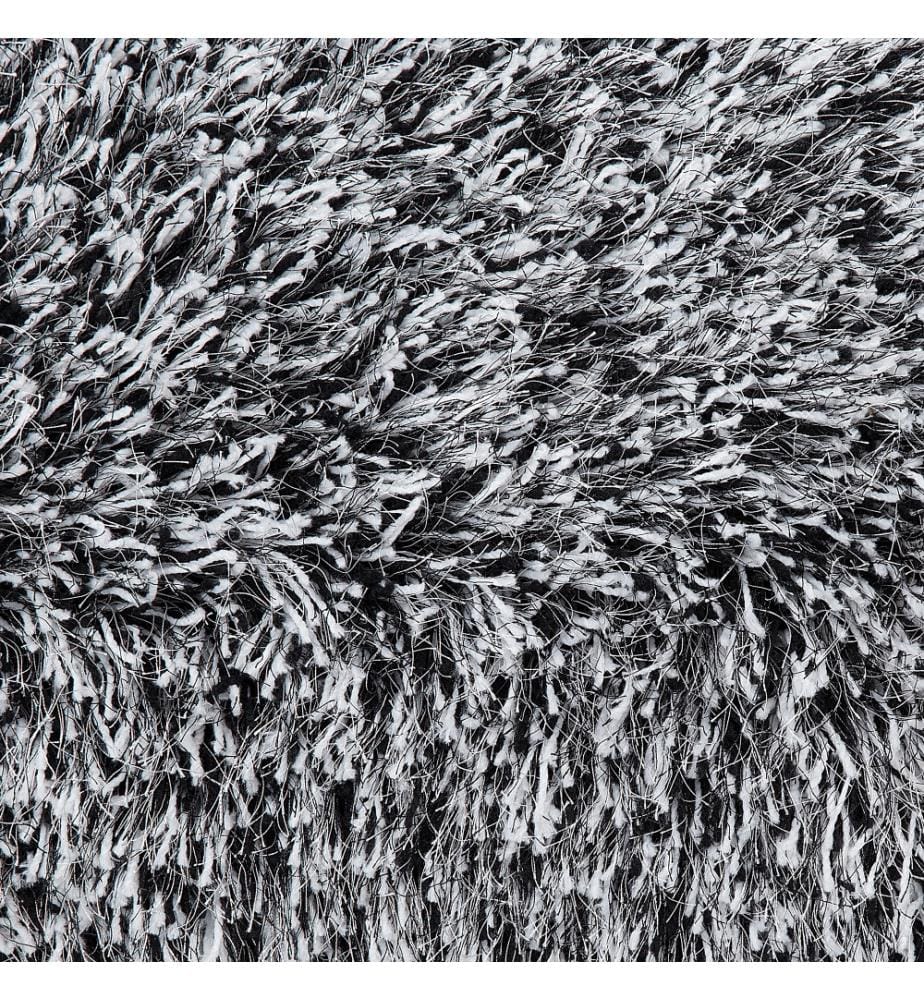 Tapis à poils longs CIDE Noir/blanc 140 x 200 cm