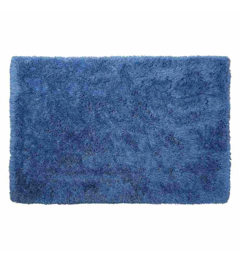 Tapis à poils longs CIDE Bleu 140 x 200 cm