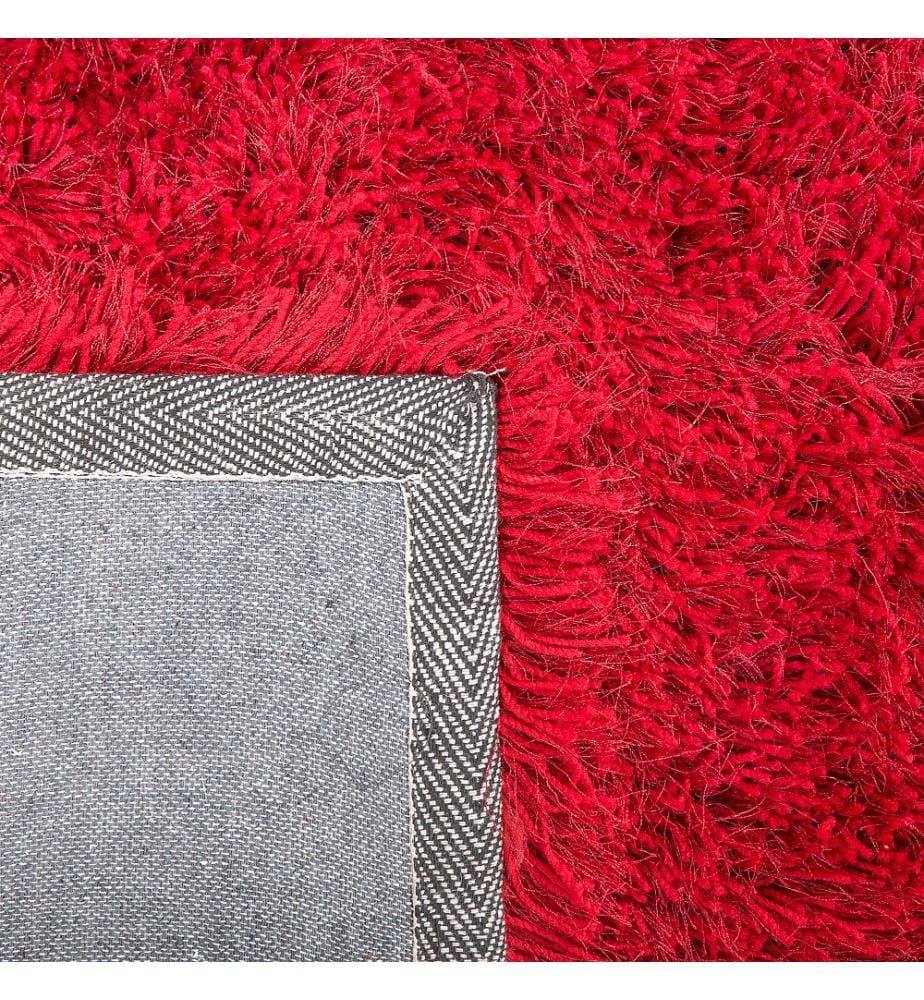 Tapis à poils longs CIDE Rouge 140 x 200 cm