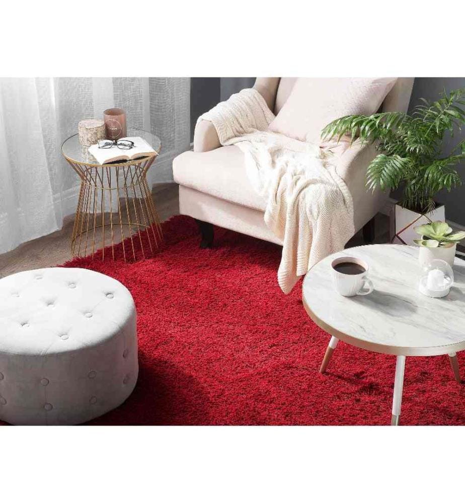 Tapis à poils longs CIDE Rouge 200 x 300 cm