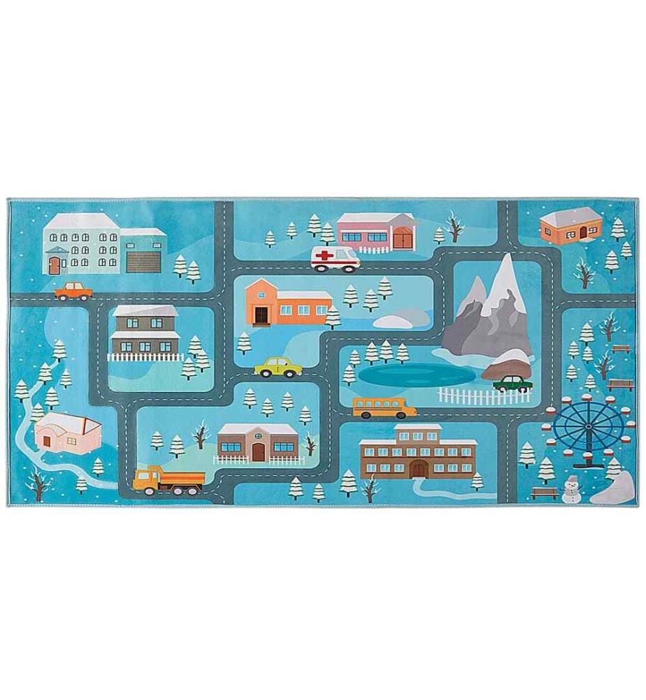 Kinderteppich KIGI Blau 80 x 150 cm