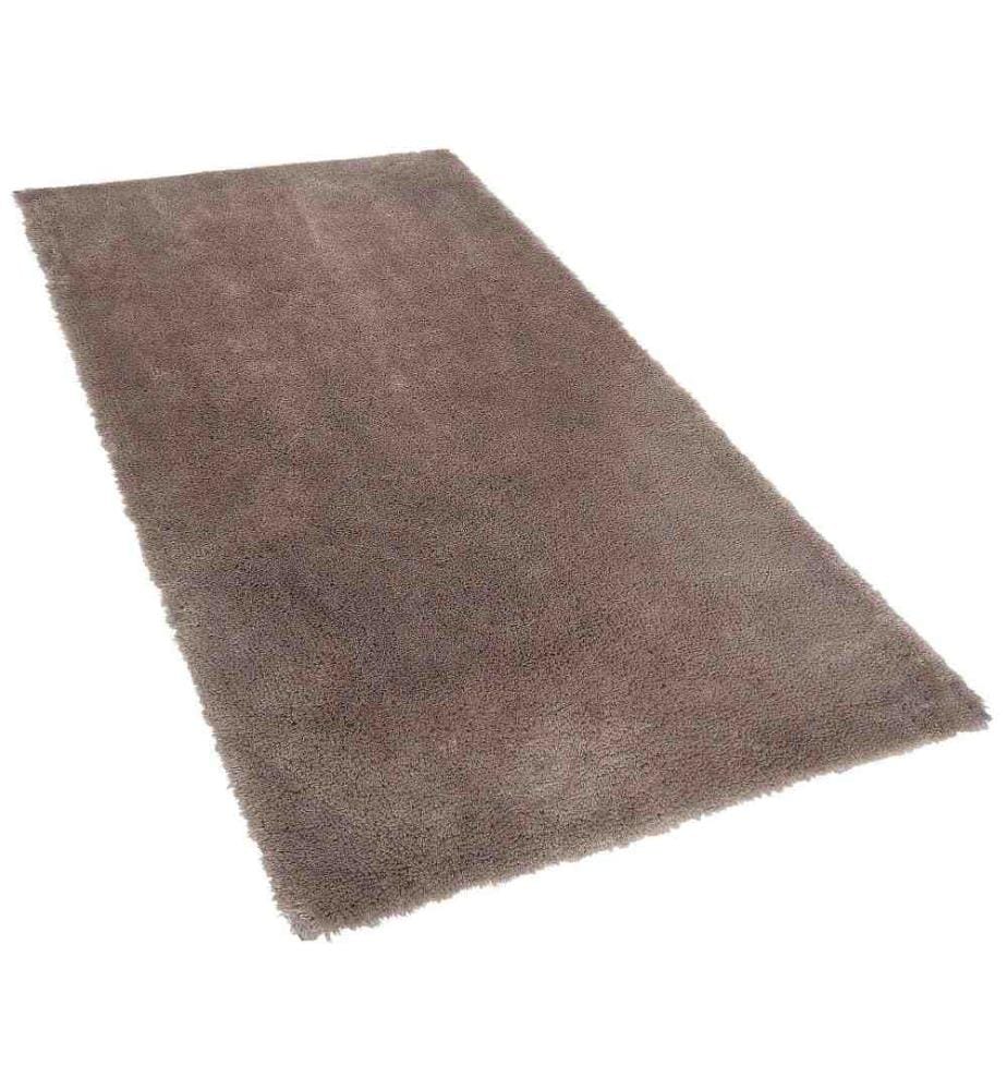 Teppich Hellbraun 160 x 230 cm Shaggy mit Kuschelfaktor Getuftet in rechteckiger Form Klassisch