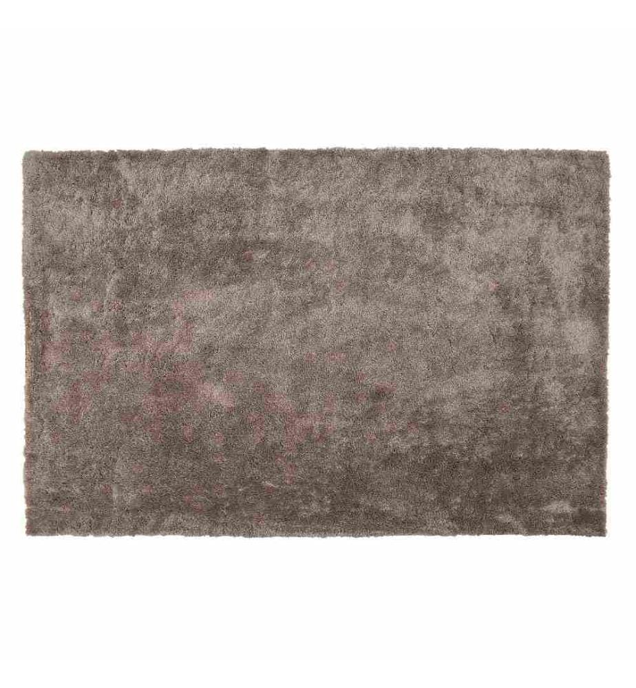 Tapis Épais 140 x 200 cm en Tissu Coton Marron Clair Doux au Toucher pour Chambre et Salon Moderne