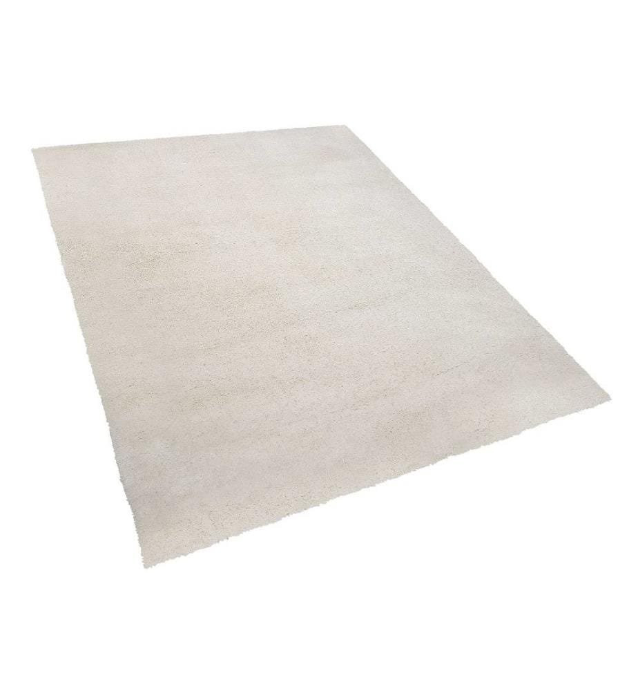 Tapis Épais 140 x 200 cm en Tissu Coton Blanc Doux au Toucher pour Chambre et Salon Moderne Belini
