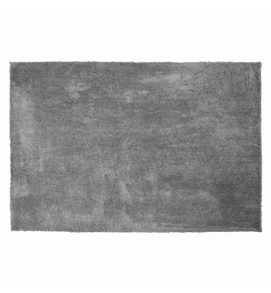 Tapis Épais 140 x 200 cm en Tissu Coton Gris Clair Doux au Toucher pour Chambre et Salon Moderne