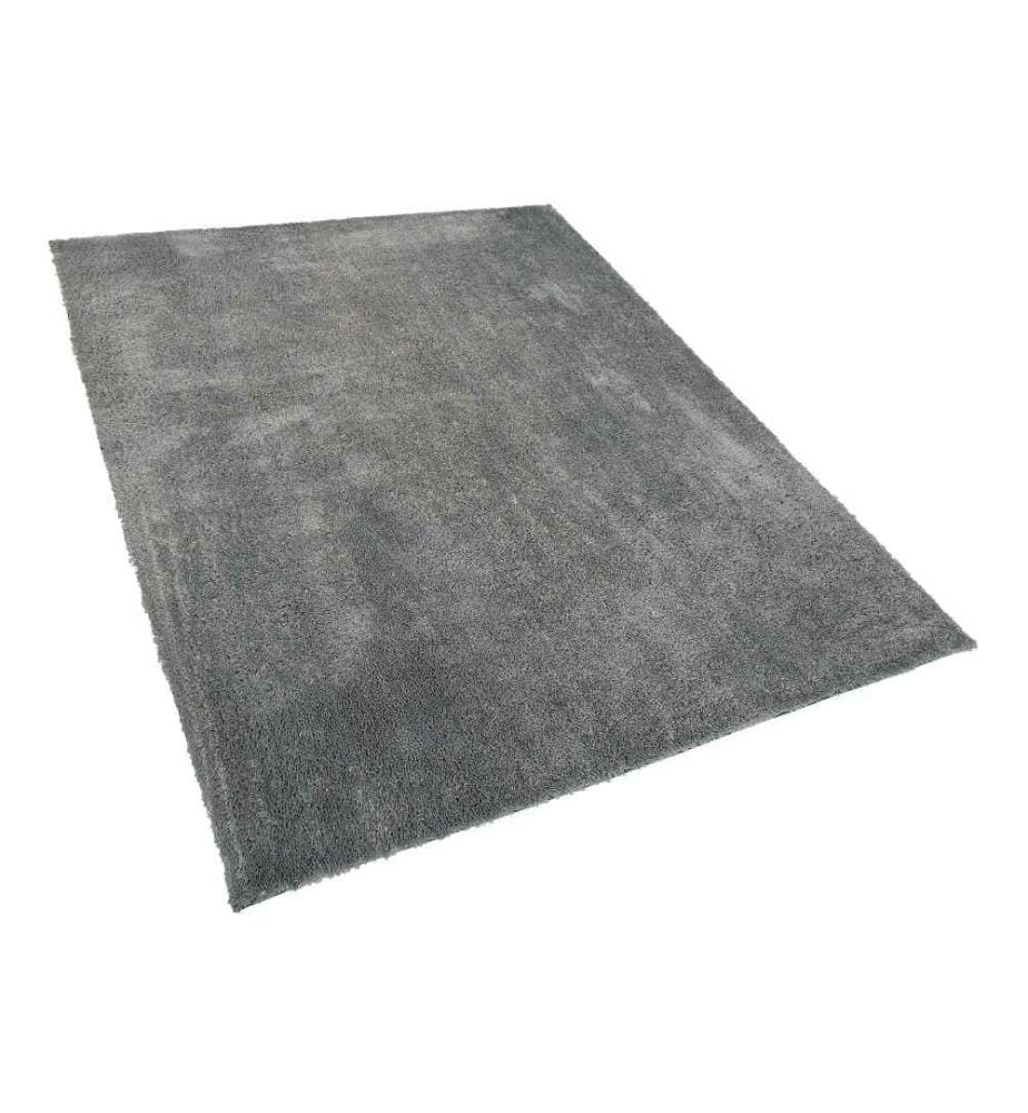 Tapis Épais 140 x 200 cm en Tissu Coton Gris Clair Doux au Toucher pour Chambre et Salon Moderne