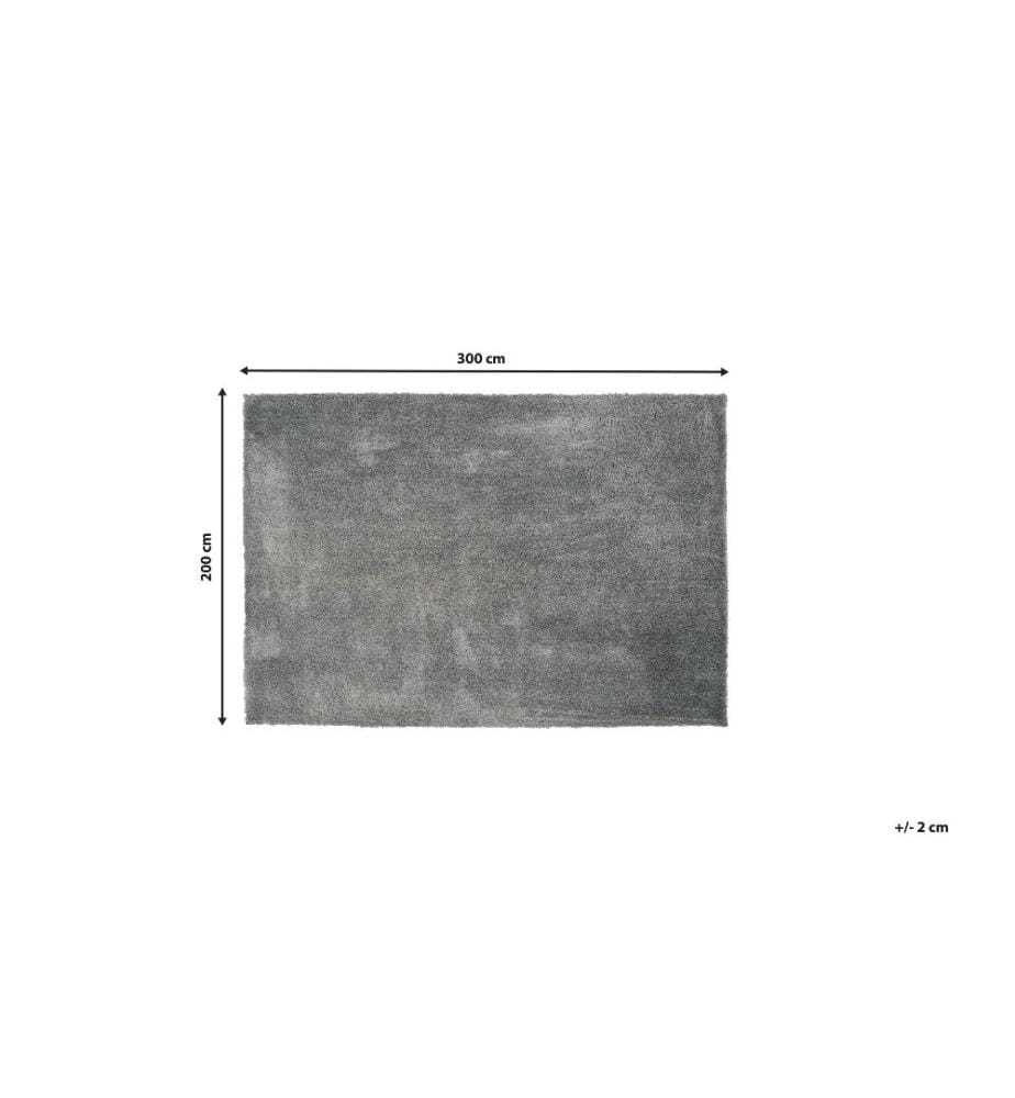 Tapis Épais 200 x 300 cm en Tissu Coton Gris Clair Doux au Toucher pour Chambre et Salon Moderne