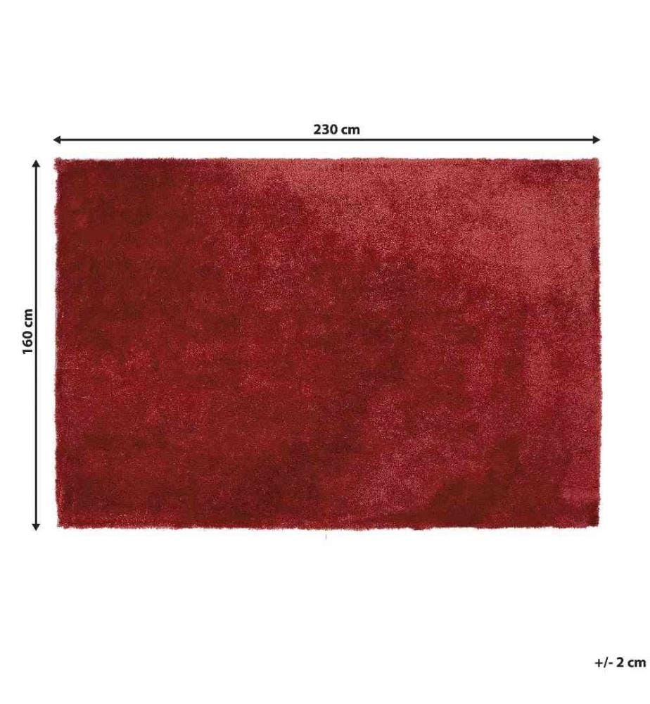 Shaggy-Teppich EVREN Rot 160 x 230 cm