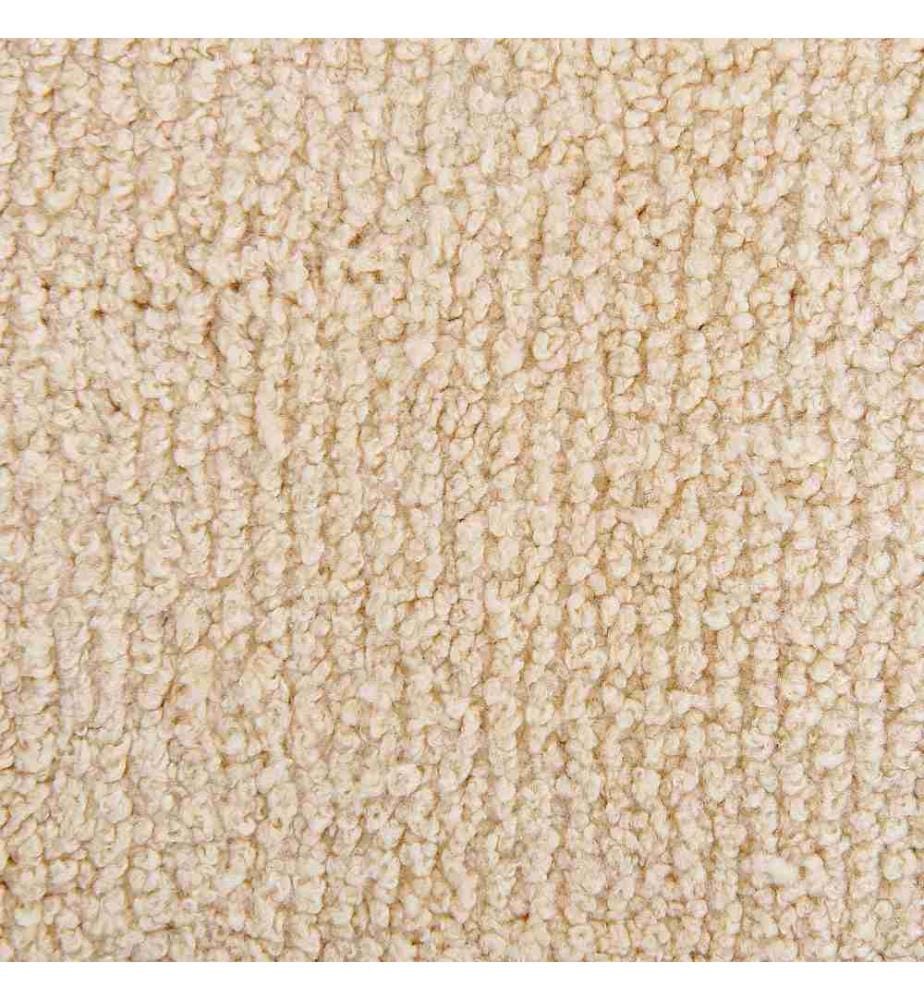 Tapis Poil Long Beige et Noir en Polyester pour Chambre ou Salon Moderne 140 x 200 cm