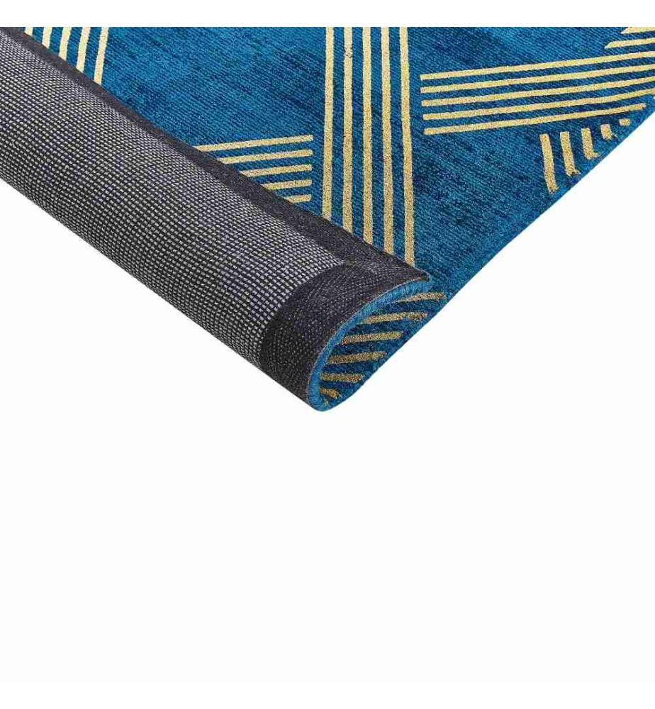 Tapis VEKSE Bleu 160 x 230 cm Soie artificielle