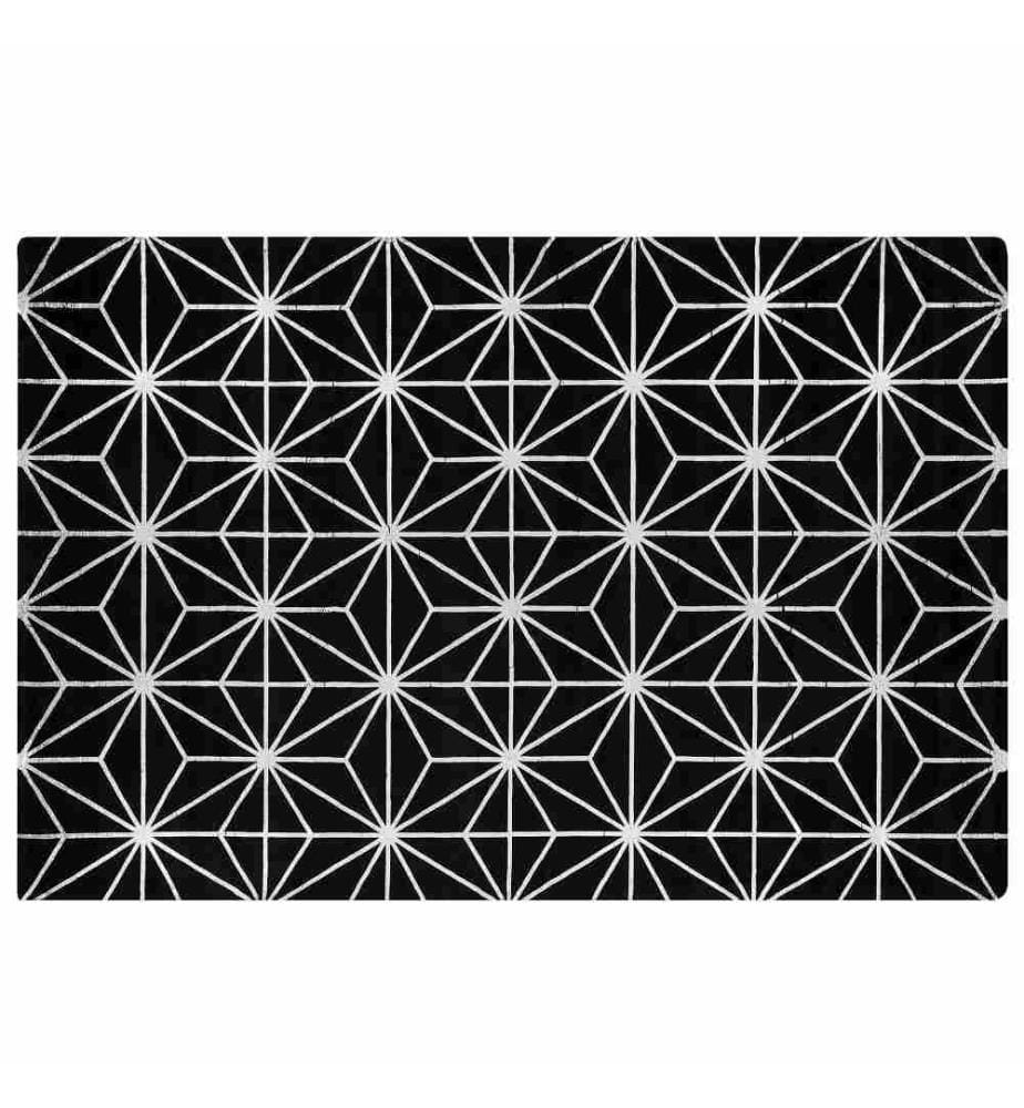 Tapis SIBEL Noir 140 x 200 cm Soie artificielle