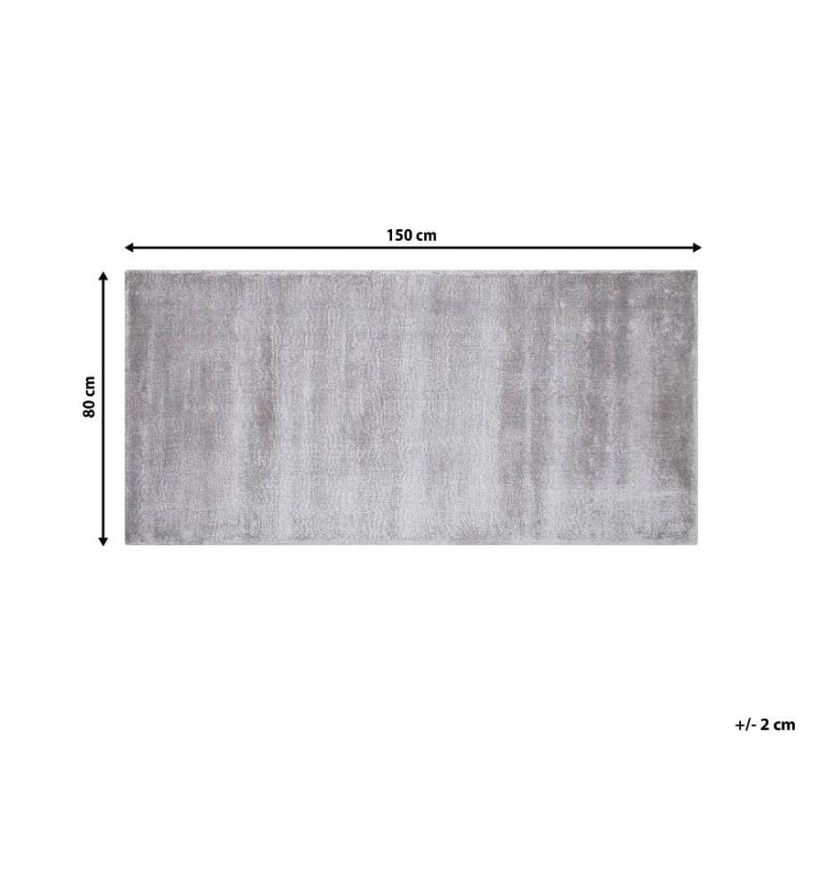 Tapis GESI II Gris clair 80 x 150 cm Soie artificielle