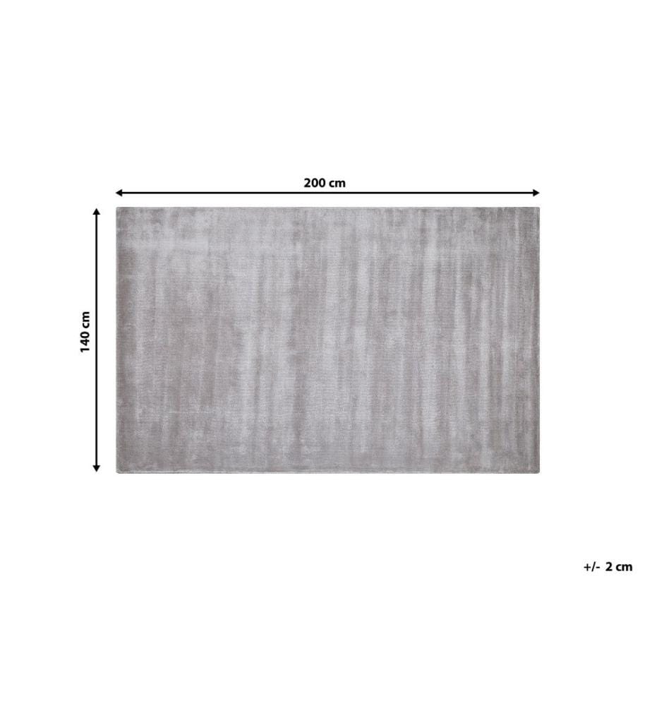 Tapis GESI II Gris clair 140 x 200 cm Soie artificielle