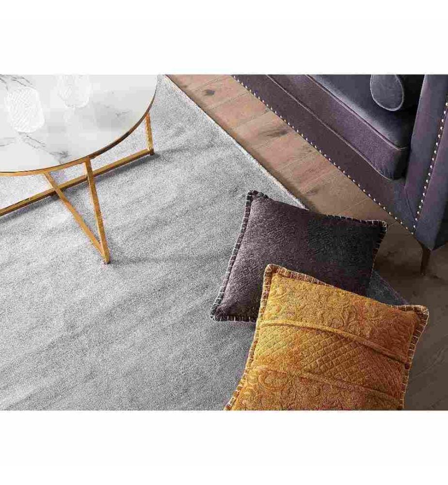 Tapis GESI II Gris clair 160 x 230 cm Soie artificielle