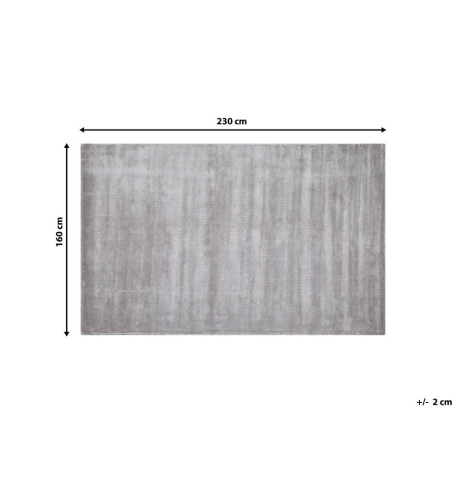 Tapis GESI II Gris clair 160 x 230 cm Soie artificielle