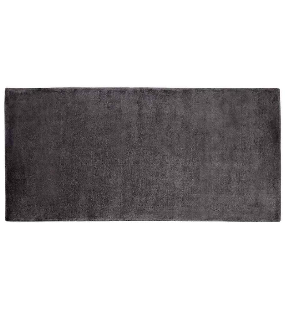 Tapis GESI II Gris foncé 80 x 150 cm Soie artificielle