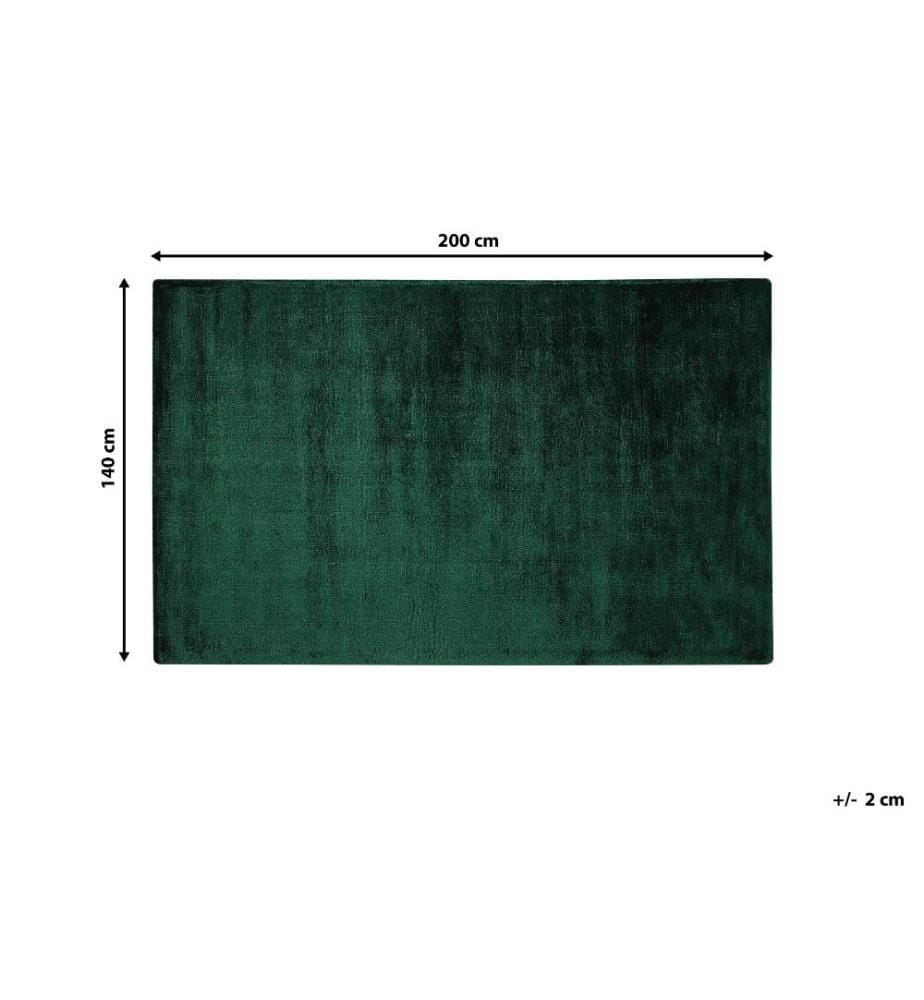 Tapis GESI II Vert foncé 140 x 200 cm Soie artificielle
