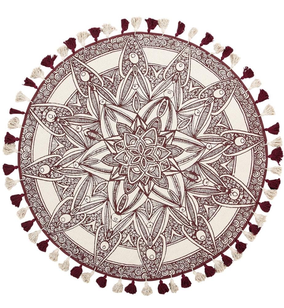 Tapis OLTU Rouge ø 120 cm Coton