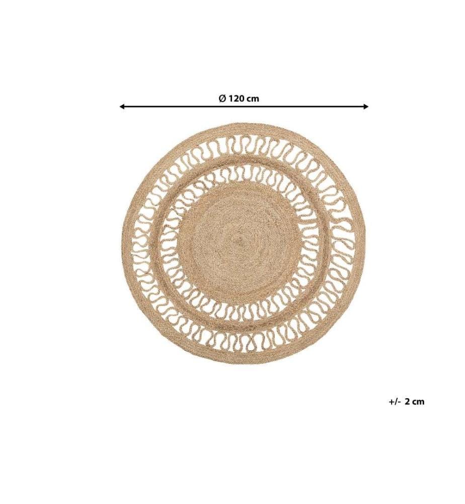Tapis DIKILI Beige ø 120 cm Jute