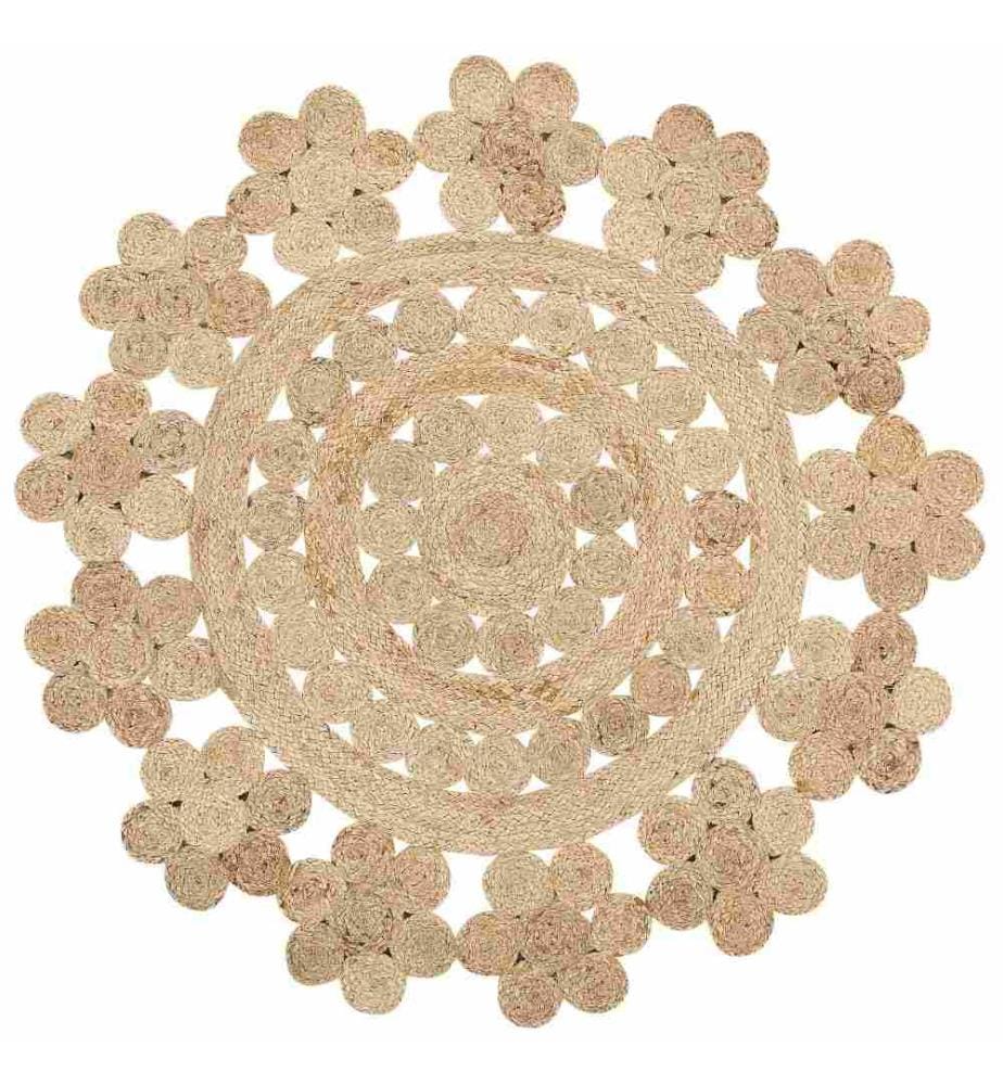 Teppich BIRECIK Beige ø 120 cm Jute
