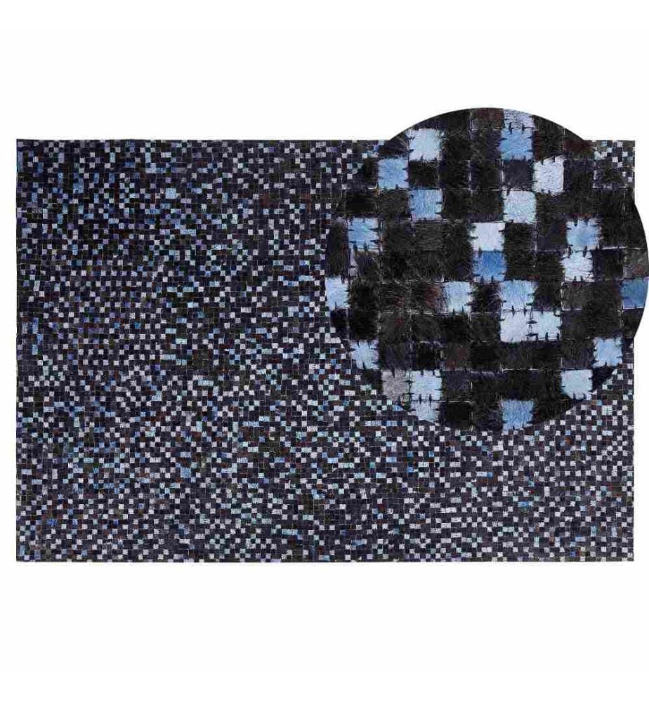 Tapis IKISU Marron foncé 140 x 200 cm Cuir