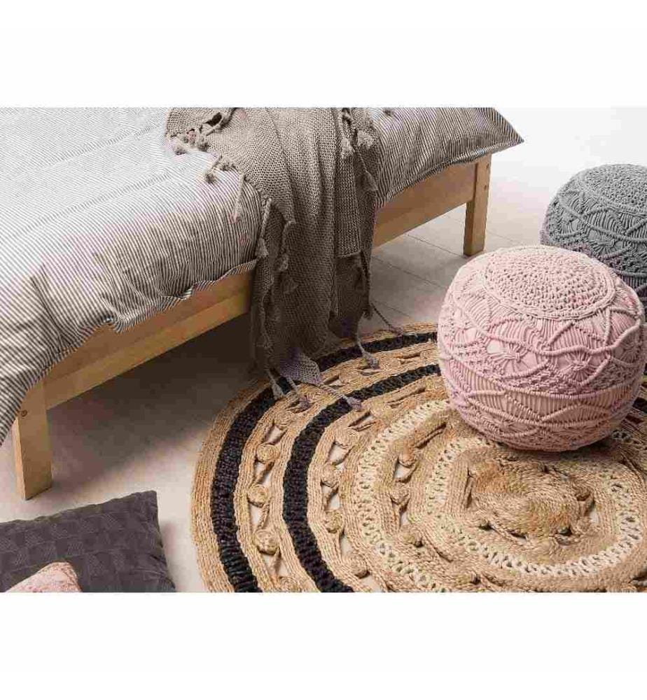Teppich GOYNE Beige ø 140 cm Jute