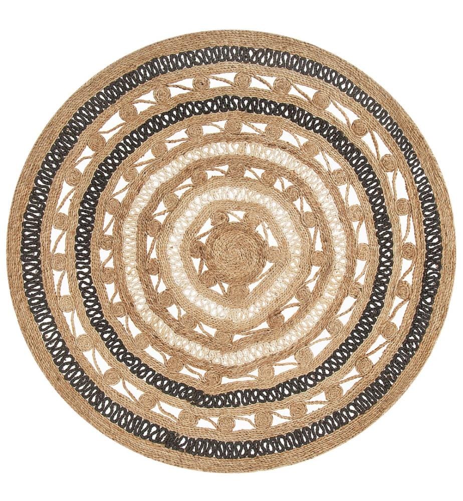 Teppich GOYNE Beige ø 140 cm Jute