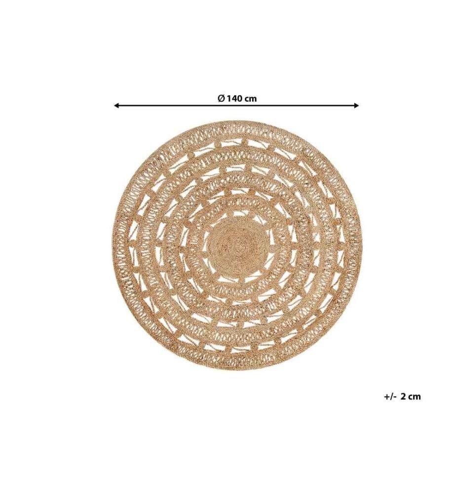 Tapis KERER Beige ø 140 cm Jute