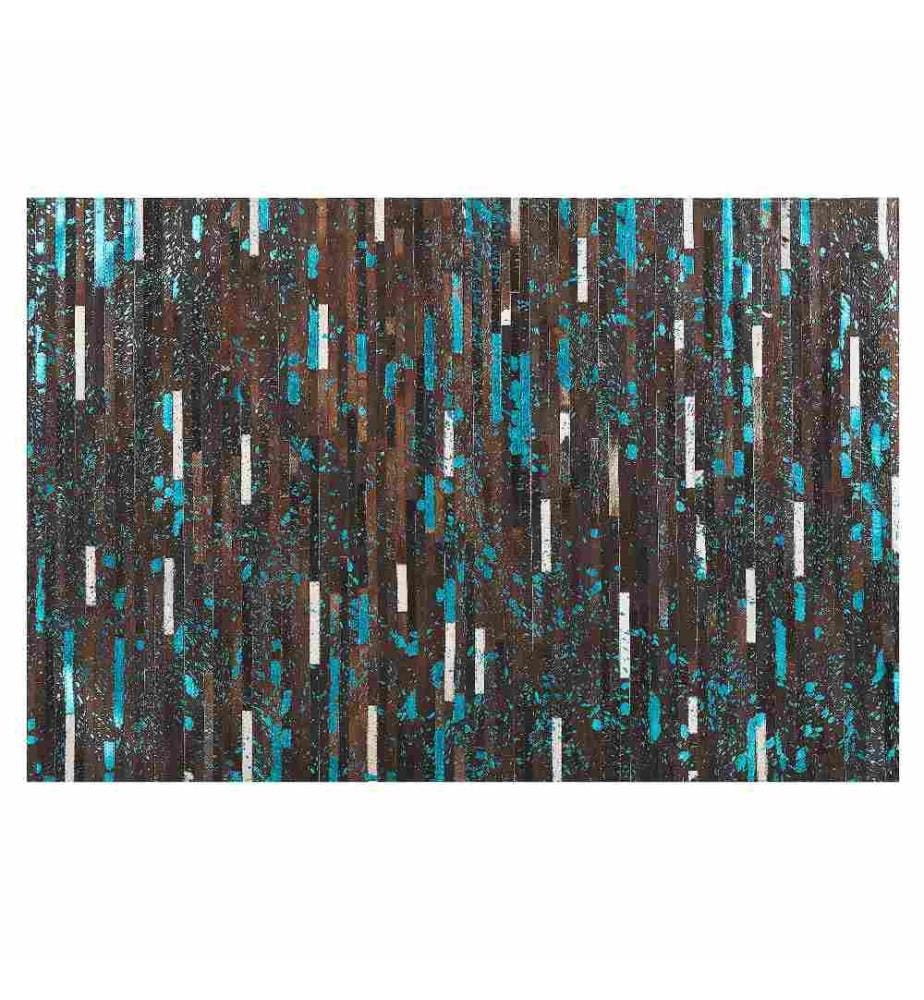 Tapis KISIR Marron foncé 160 x 230 cm Cuir