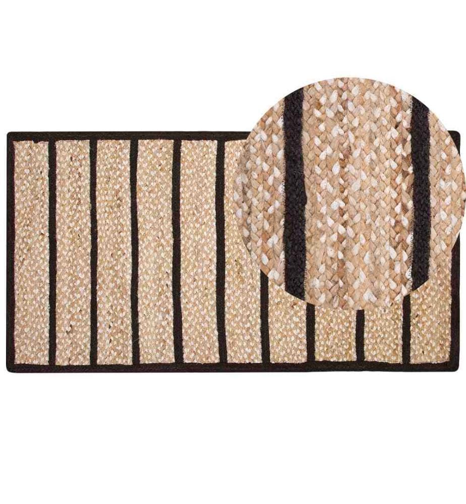 Tapis KARADONA Beige 80 x 150 cm Jute