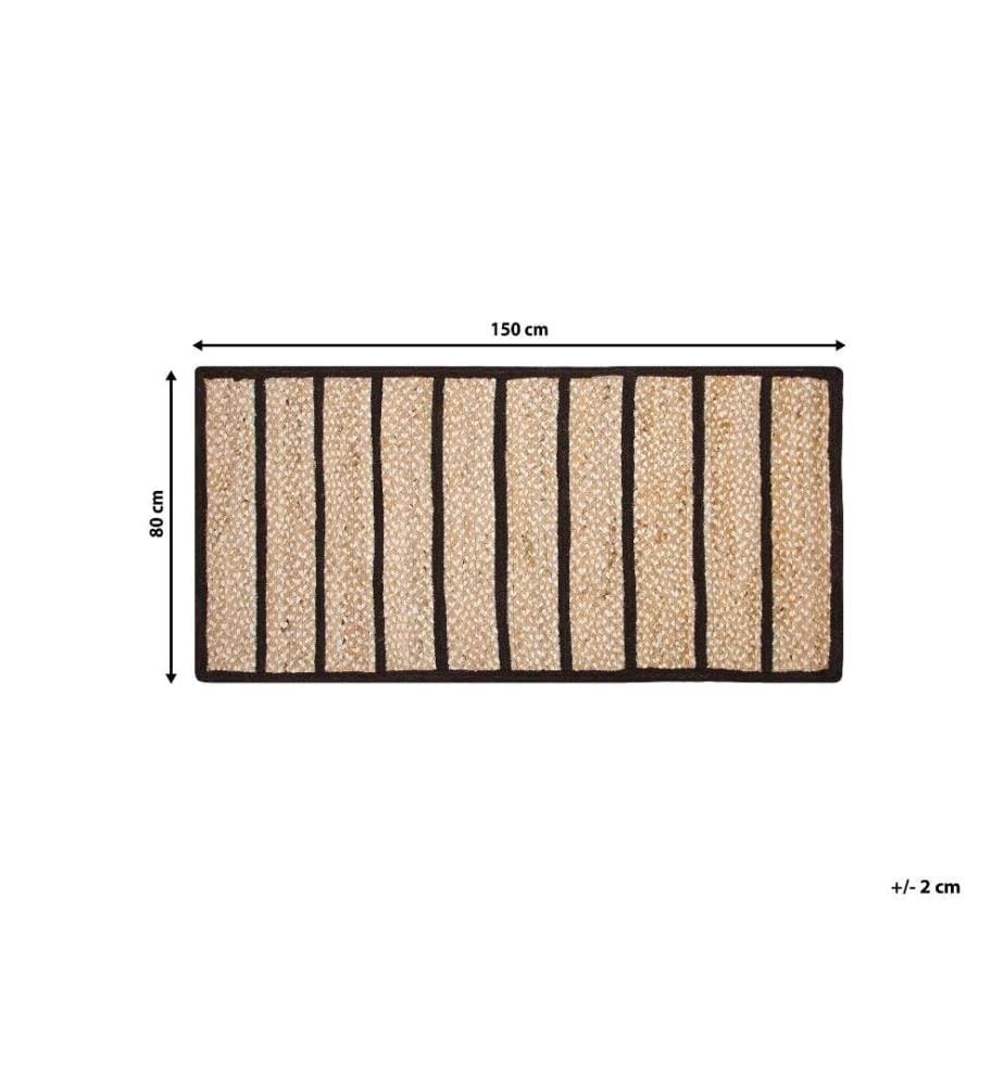 Tapis KARADONA Beige 80 x 150 cm Jute