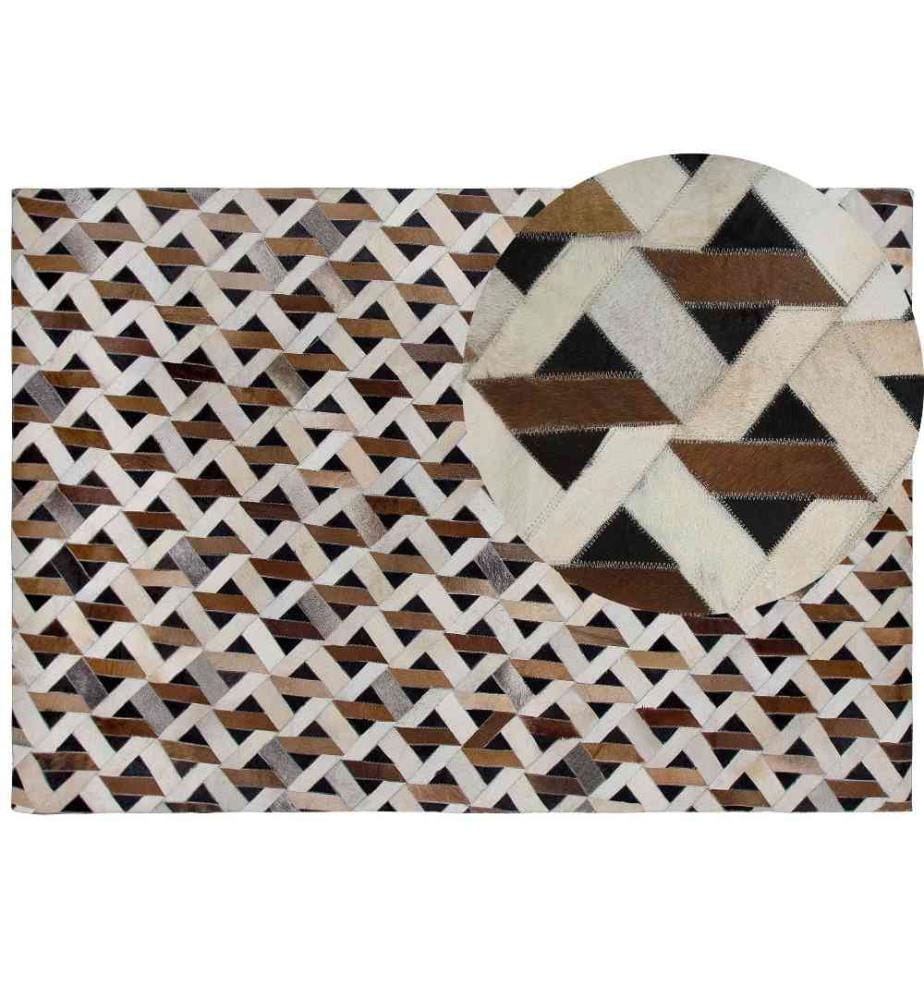 Tapis TUGLU Marron 160 x 230 cm Cuir
