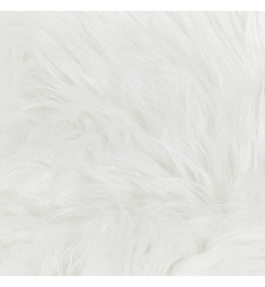 Tapis en fausse fourrure MAMUNGARI Blanc 60 x 180 cm