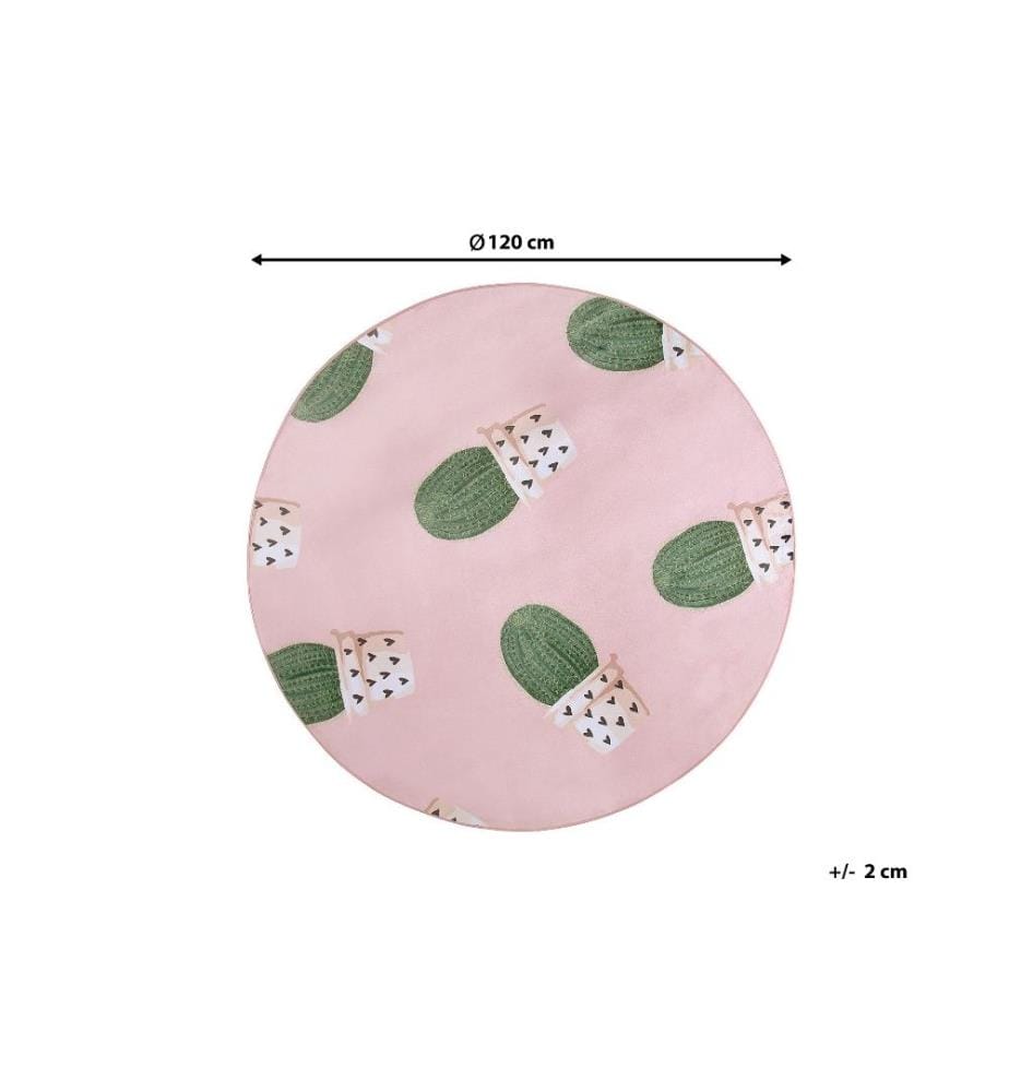 Kinderteppich ELDIVAN Rosa ø 120 cm