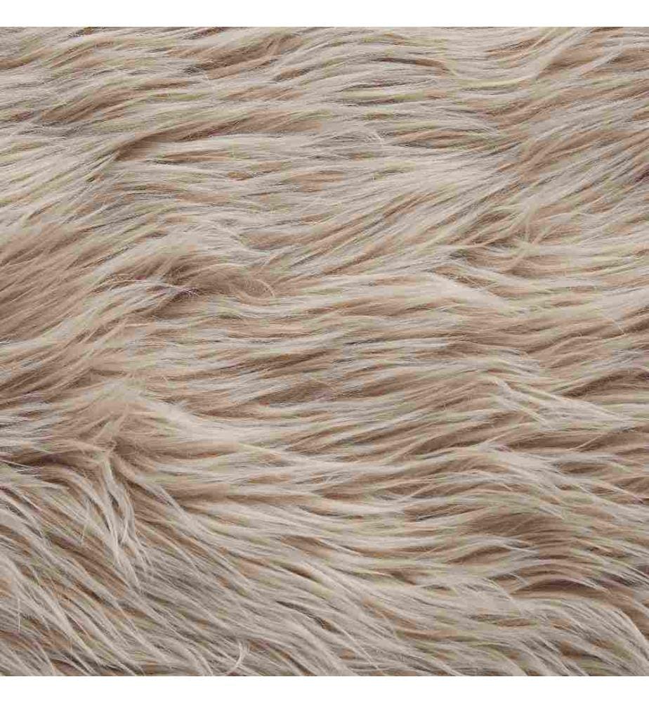 Tapis en fausse fourrure MAMUNGARI Beige sable 60 x 180 cm