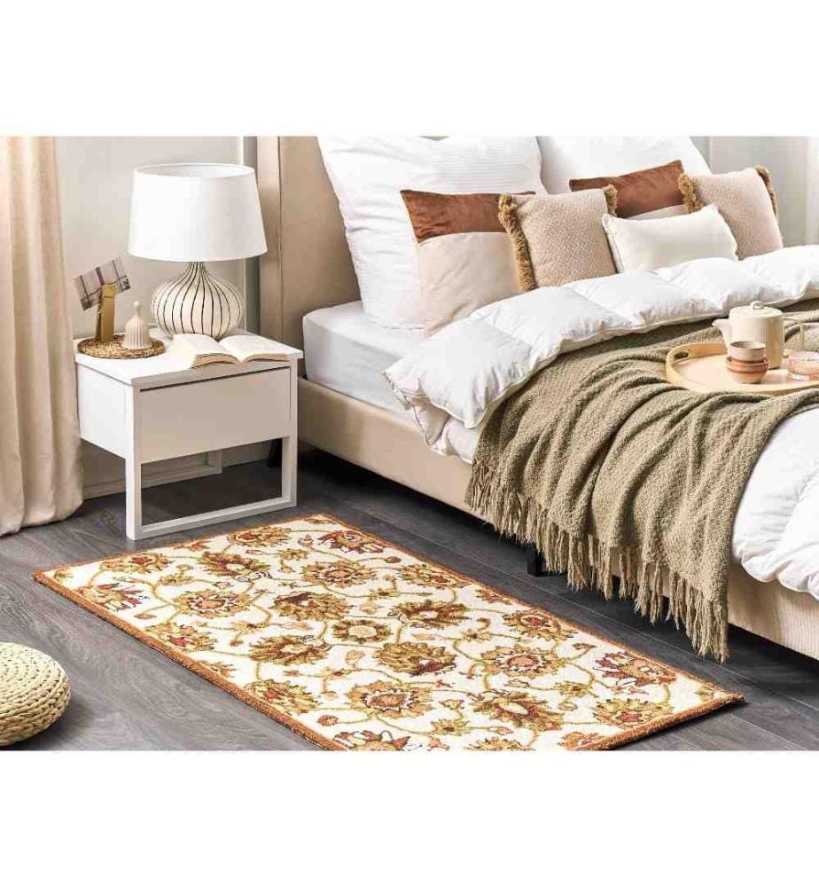 Tapis EZINE Beige 80 x 150 cm Laine