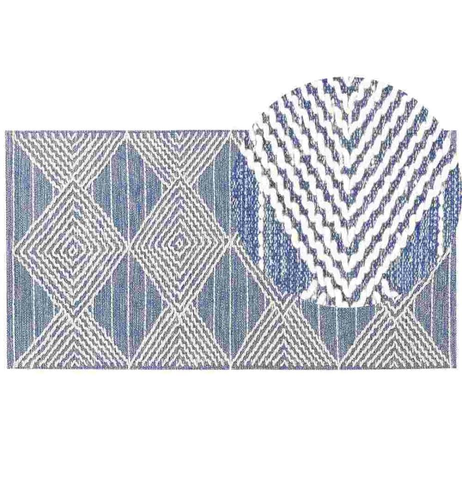 Tapis DATCA Bleu 80 x 150 cm Laine