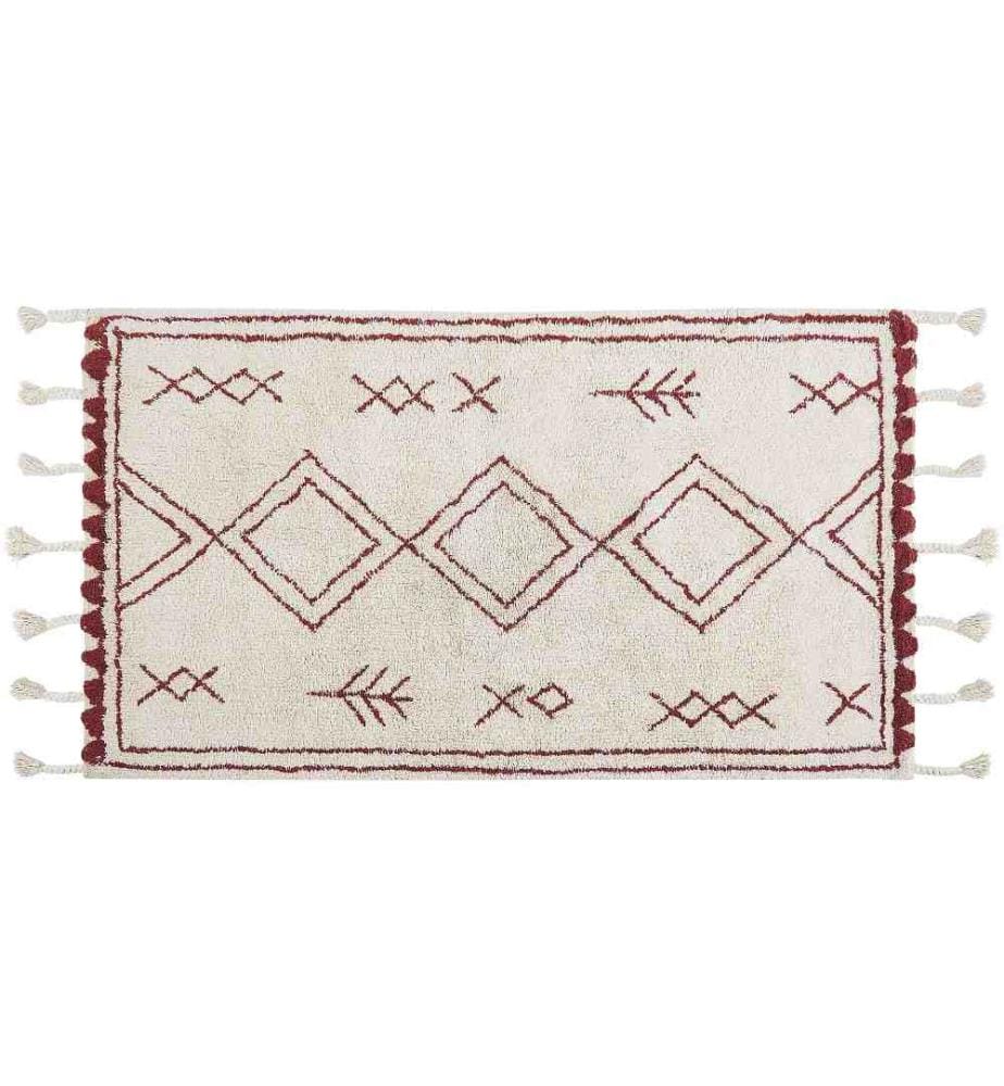 Tapis KENITRA Blanc cassé 80 x 150 cm Coton