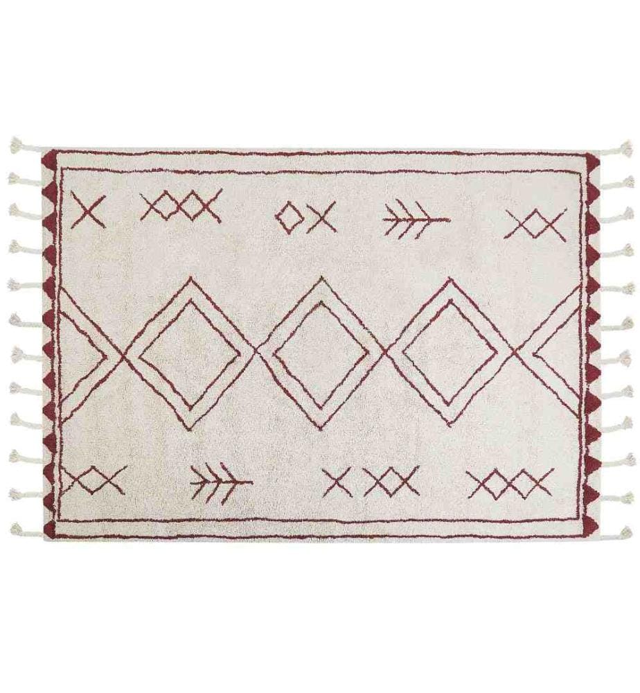 Tapis KENITRA Blanc cassé 140 x 200 cm Coton