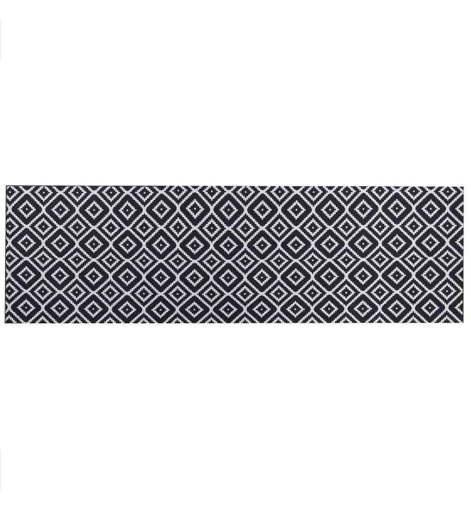 Teppich KARUNGAL Schwarz 60 x 200 cm